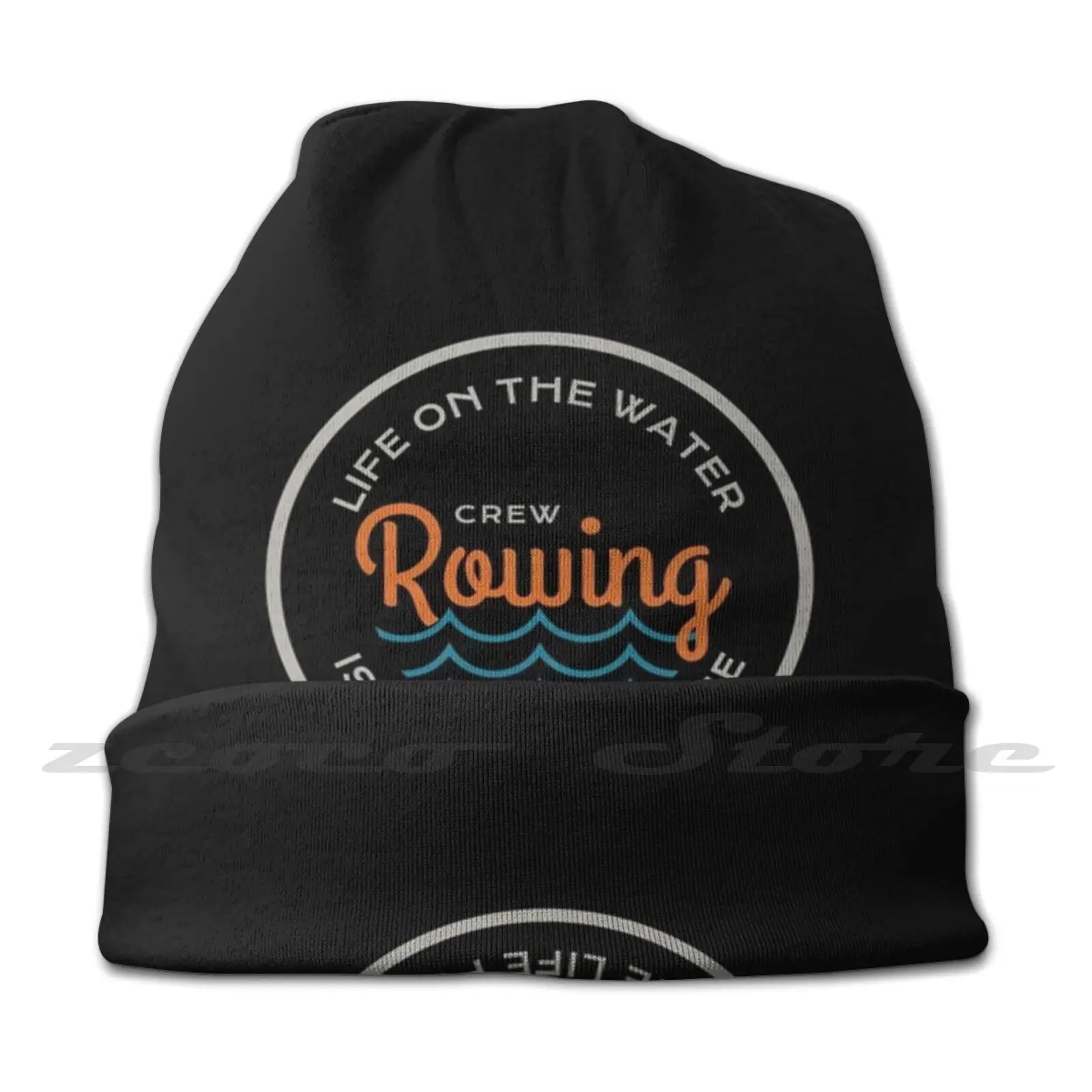 Rowing Quote / Love To Row Saying For Enthusiasts , Teams Design Knit Hat Hedging Cap Soft Elasticity Outdoor Sports Leisure