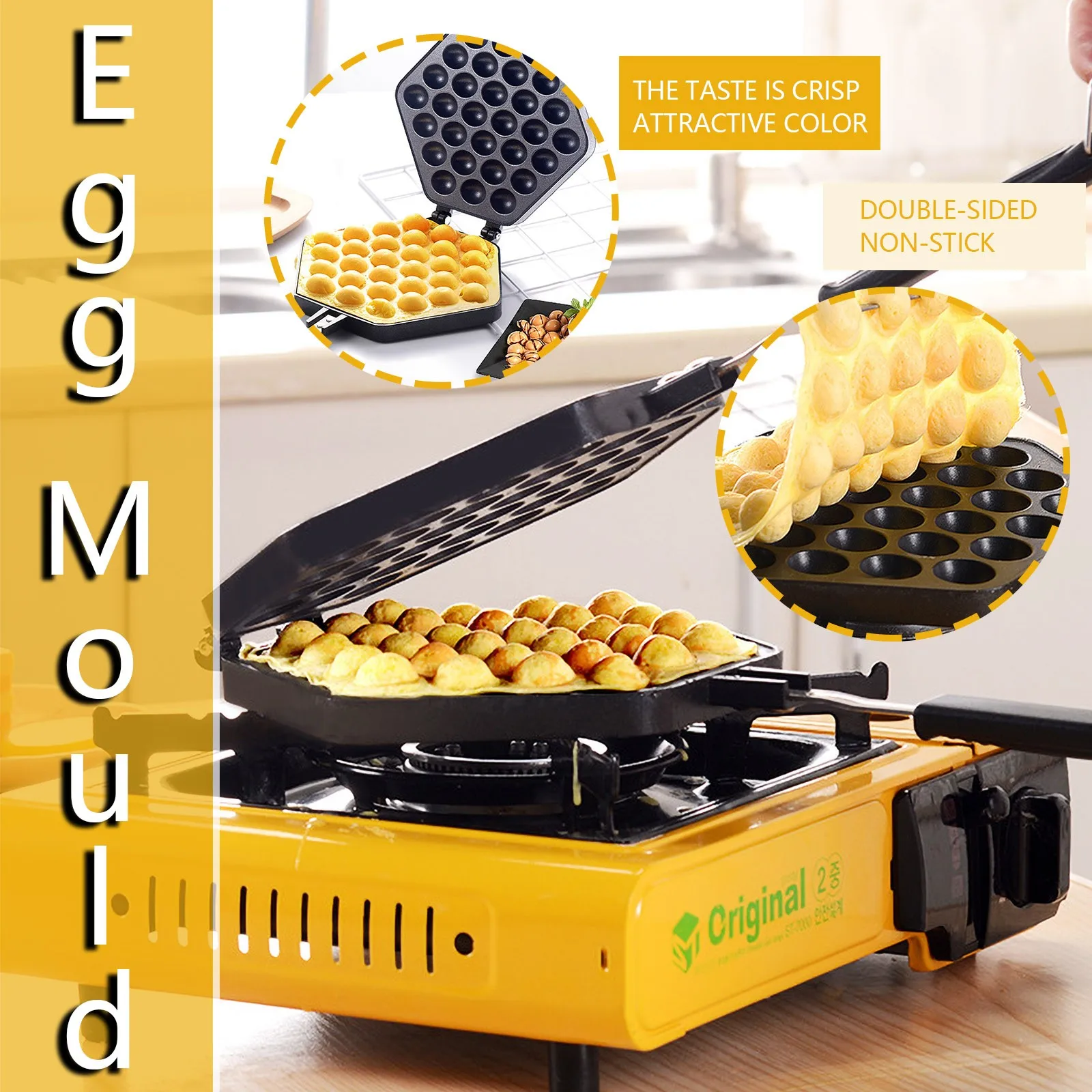 Household Waffle Bake Maker Kitchen Non-stick Aluminum Alloy Waffle Maker Pan Mould Mold Press Plate Waffle Iron Baking Tools