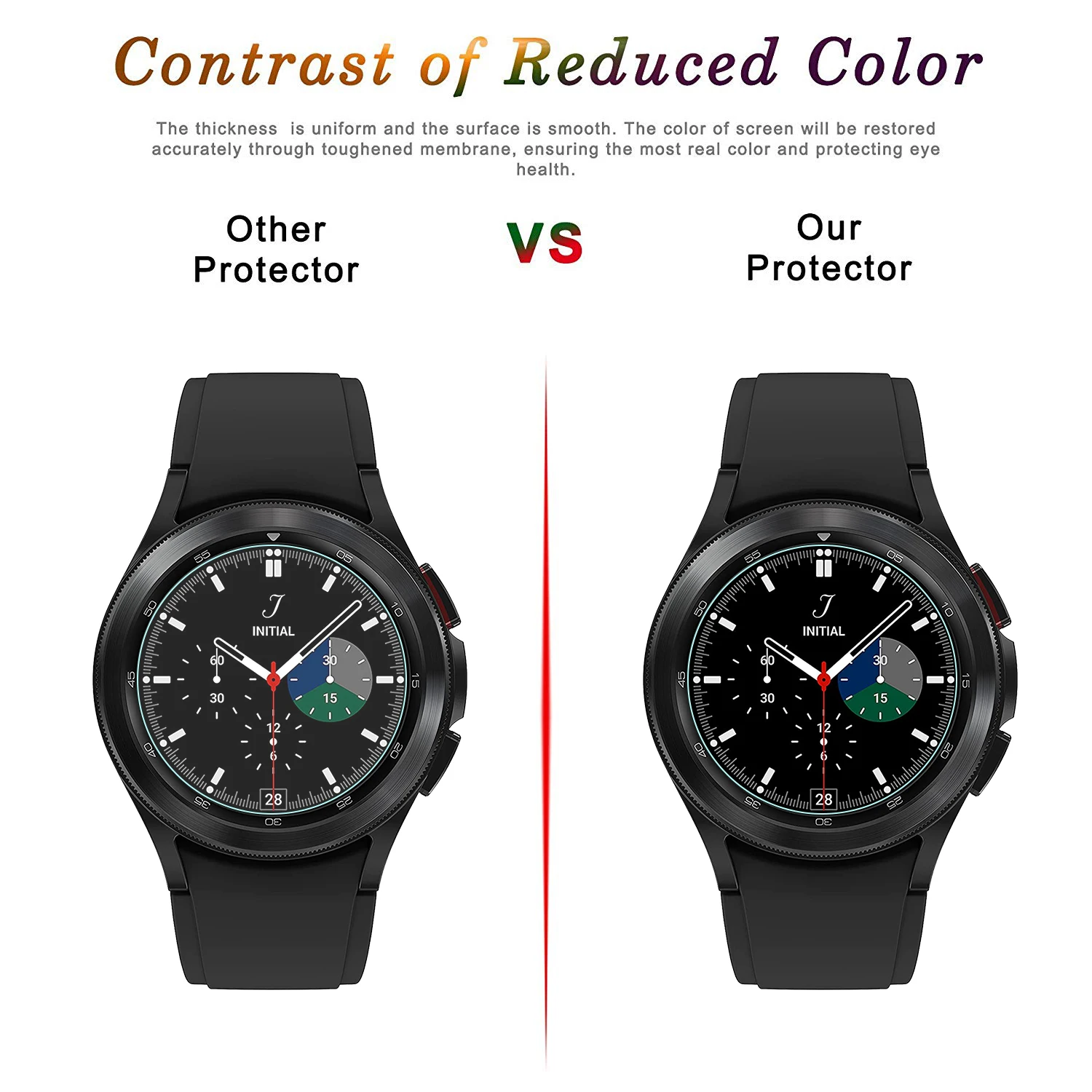 3 Gói Bảo Vệ Màn Hình Trong Cho SAMSUNG Galaxy Đồng Hồ 4 Classic 42Mm/46Mm Kính Cường Lực Độ Cứng 9H chống Trầy Xước Chống Vỡ