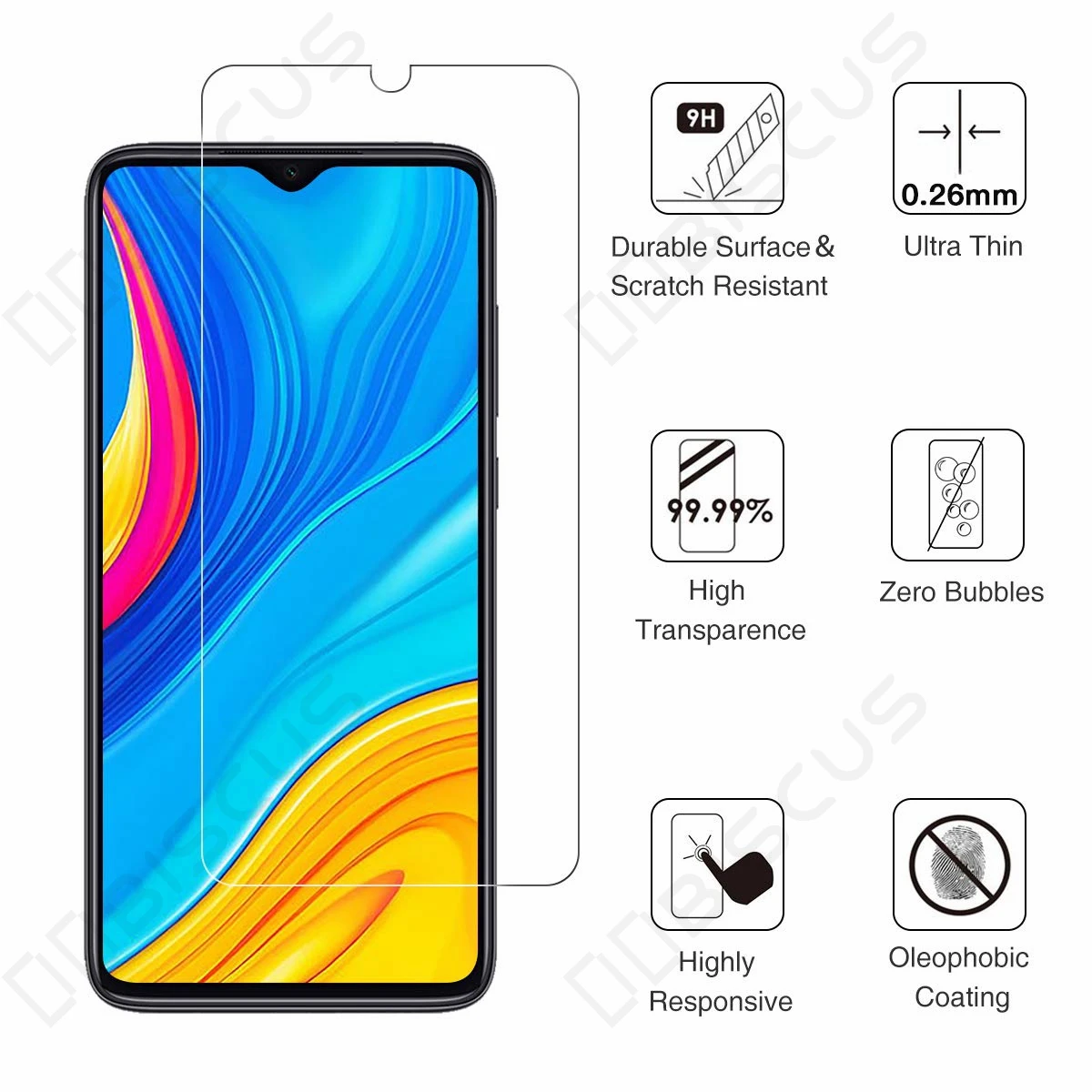 Tempered Glass For Huawei Honor 10i 20s 9 10 Lite 20 20i Glass Screen Protector on Honor 8X 8A 9X 7A Pro 7C 8S JSN-L21 JAT-LX1