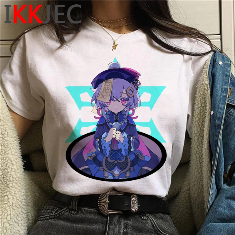 Genshin Impact t shirt t-shirt male harajuku kawaii ulzzang graphic tees japanese aesthetic tshirt clothes streetwear