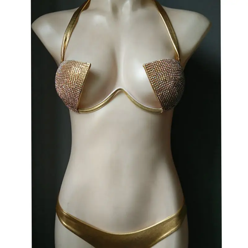 2020 rhinestone bikini set popularne diamentowe stroje kąpielowe bling kamienie strój kąpielowy sexy lady strój kąpielowy damskie kostiumy kąpielowe