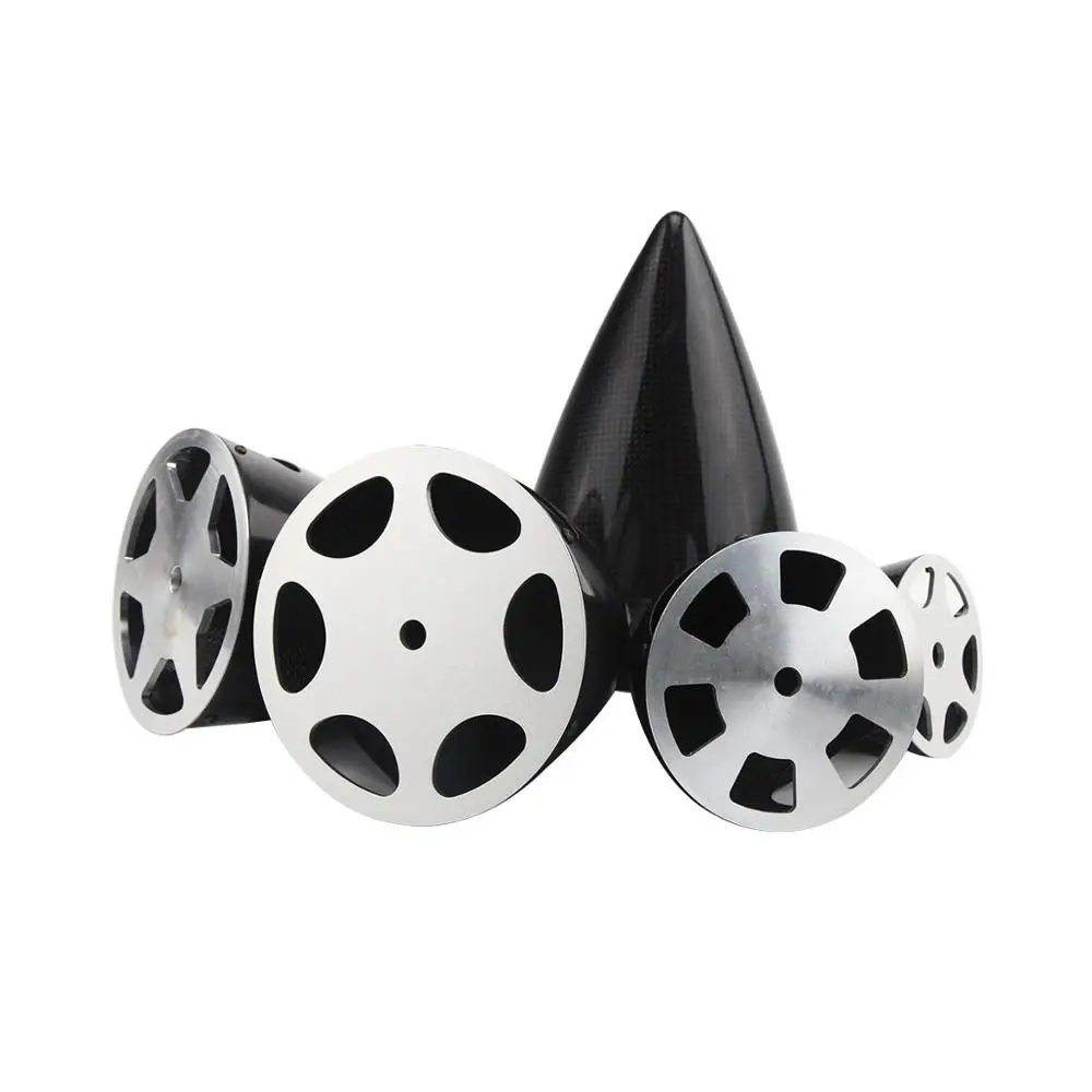 3/4/5/6 inch Carbon Fiber Spinner 2-Blade Pointed Cone For RC Gasoline Aircraft Model