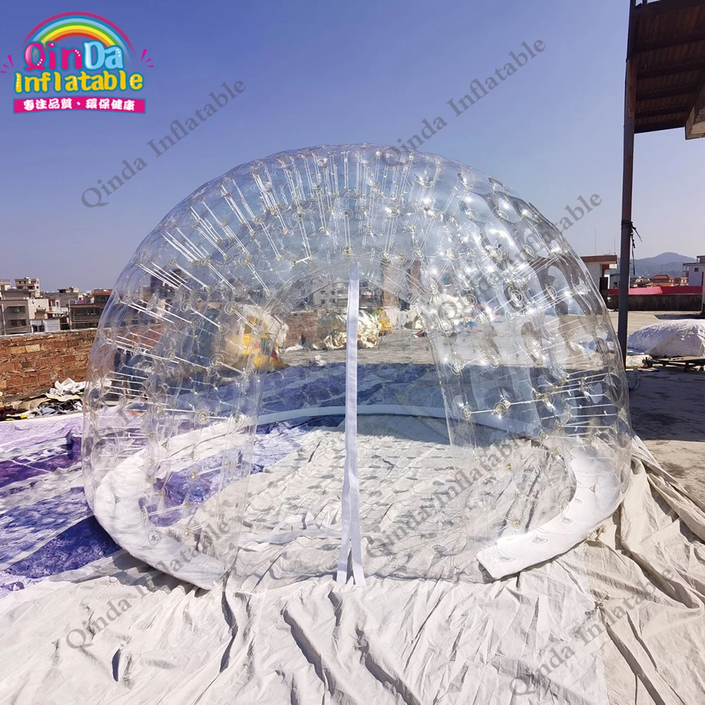 Pretty Starry Sky Bubble Dome House Clear Inflatable Yurt Tent For Restaurant