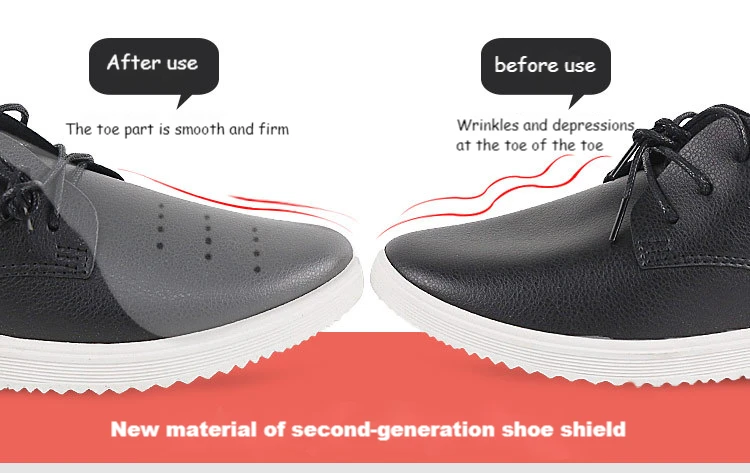 4/2Pcs Anti Falten EVA Schuh Schild Sneaker Anti Falte Unterstützung Schild Kappe Kappe Robuste Halter Schuhe kappe Anti Fuß Quetschen Pflege – Detail 4