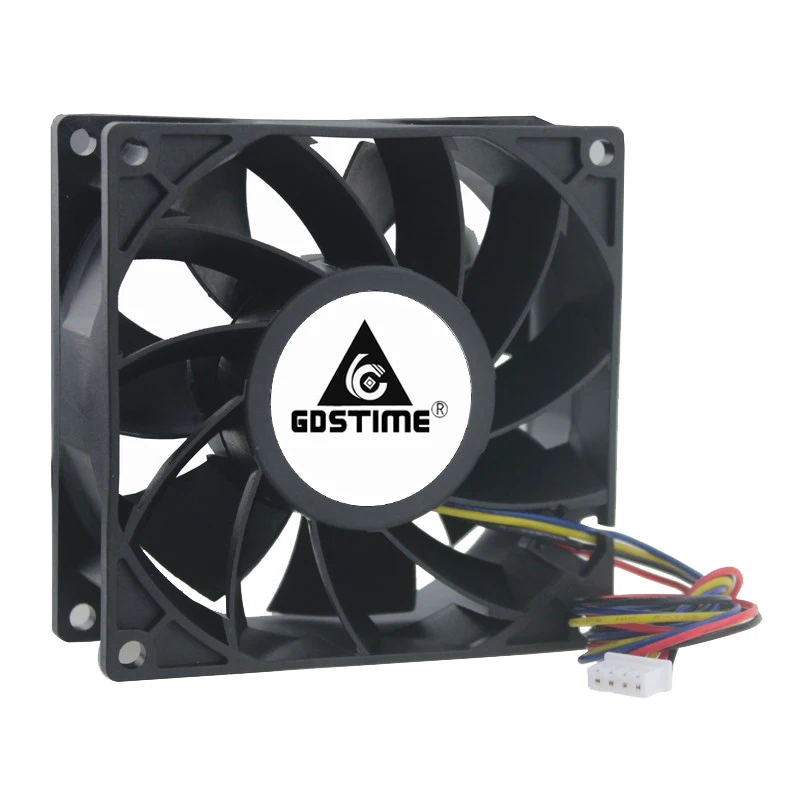 1PCS 9238 DC 12V 24V 48V 4pin SM2.54 PWM FG Funtion 9cm 92x38mm 92mm Dual Ball Big Airflow PC CPU Axial Case Cooling Cooler Fan