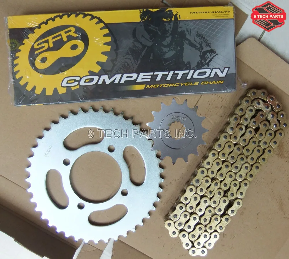 GN250 GN 250 NEW HIGH PERFORMANCE GOLD O-RING 520HV CHAIN & SPROCKET KIT MOTORCYCLE RACING PARTS FOR SUZUKI GN250