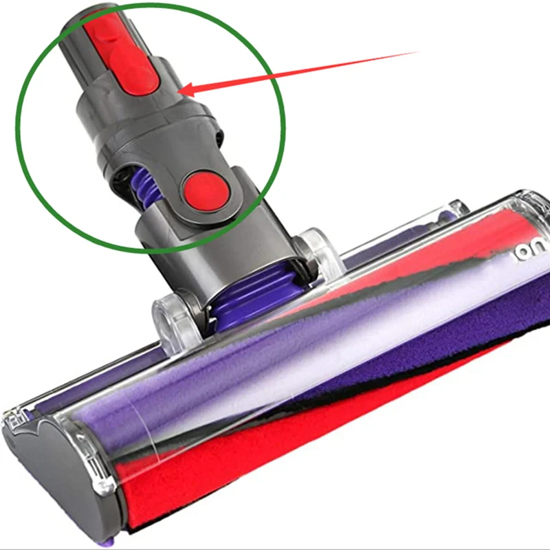 Oryginalny odkurzacz z miękkiego aksamitu szczotka podłogowa złącze dla Dyson V7 V8 V10 V11 szczotka podłogowa wymiana złącza