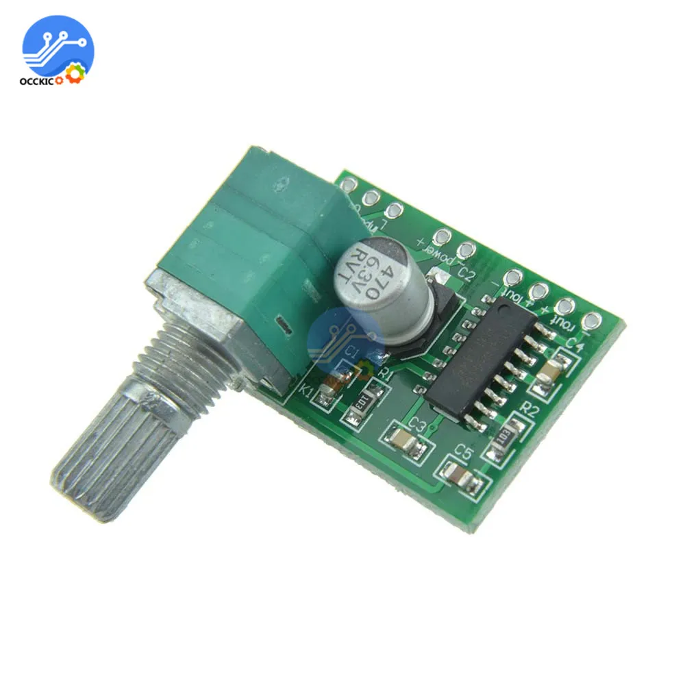 PAM8403 Digital Audio Amplificatore Consiglio Dual Channel DC 5 V 3Wx2 con Interruttore Potenziometro di Controllo del Volume Stereo USB di Alimentazione