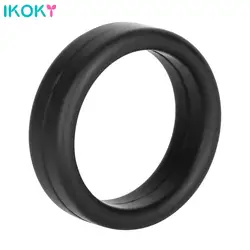 IKOKY Cock Ring Penis Ring Dildo Extender Delay Ejaculation Sex Toys for Men Elastic