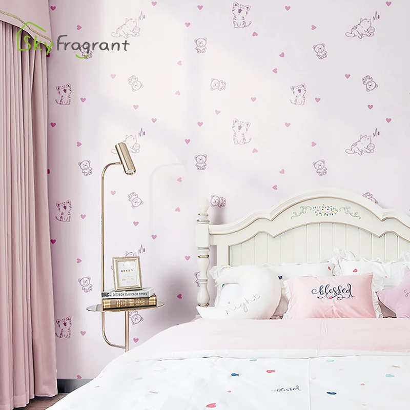 Ins Girl Room Decoration Wallpapers Self Adhesive Water Proof Wall Stickers Warm Bedroom Desktop Wardrobe Home Decor Sticker