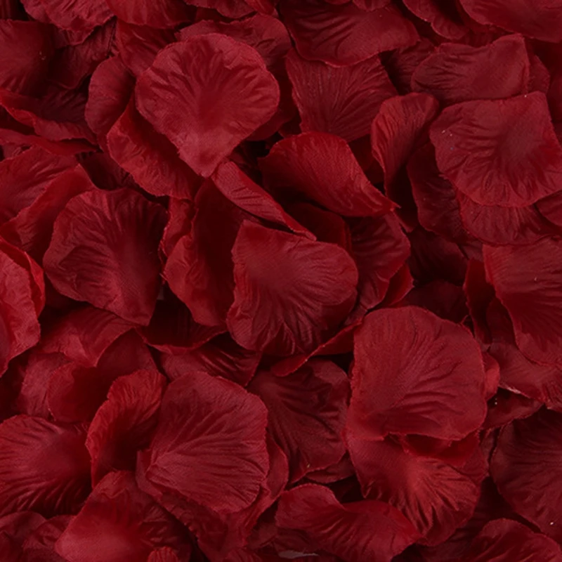 2000Pcs/20Bag Hand Made 2021 New Rose Petals for Wedding Artificial Silk Flower Marriage Decoration Valentine