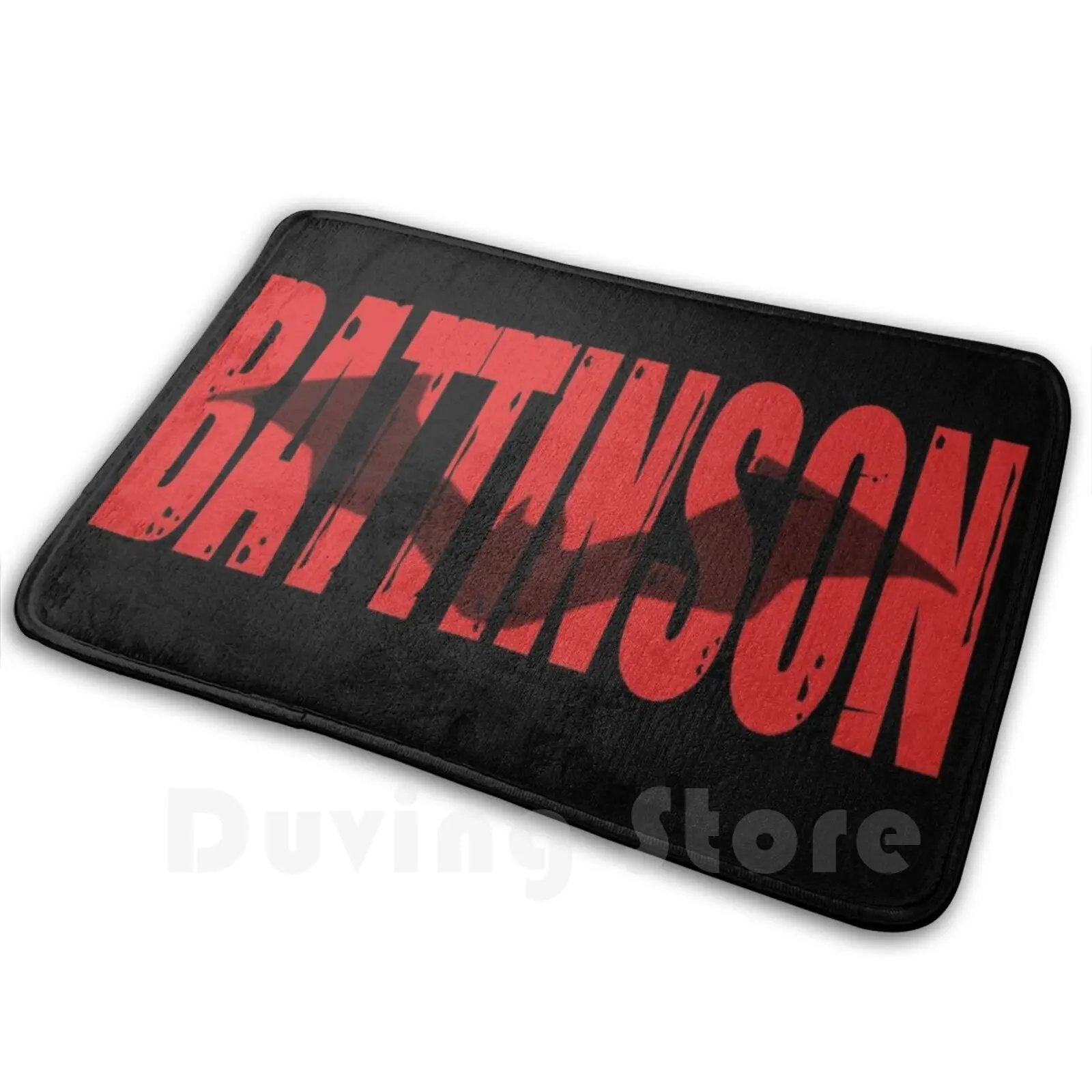 Battinson Logo Carpet Mat Rug Cushion Soft Robert Pattinson Arkham Detective Comics Superhero Matt Reeves Robat