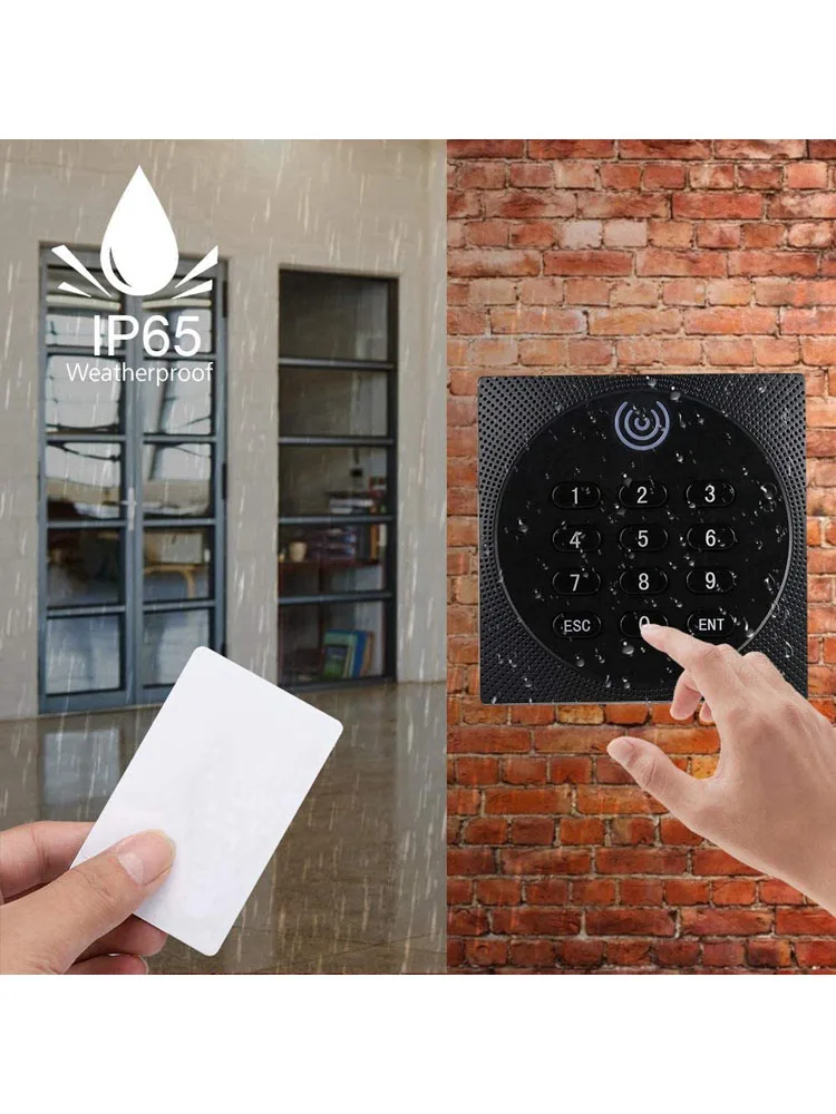 Waterproof Keyboard Rifd IC Card Reader Wiegand 26 34 Card Password Reader for Door Access Control System