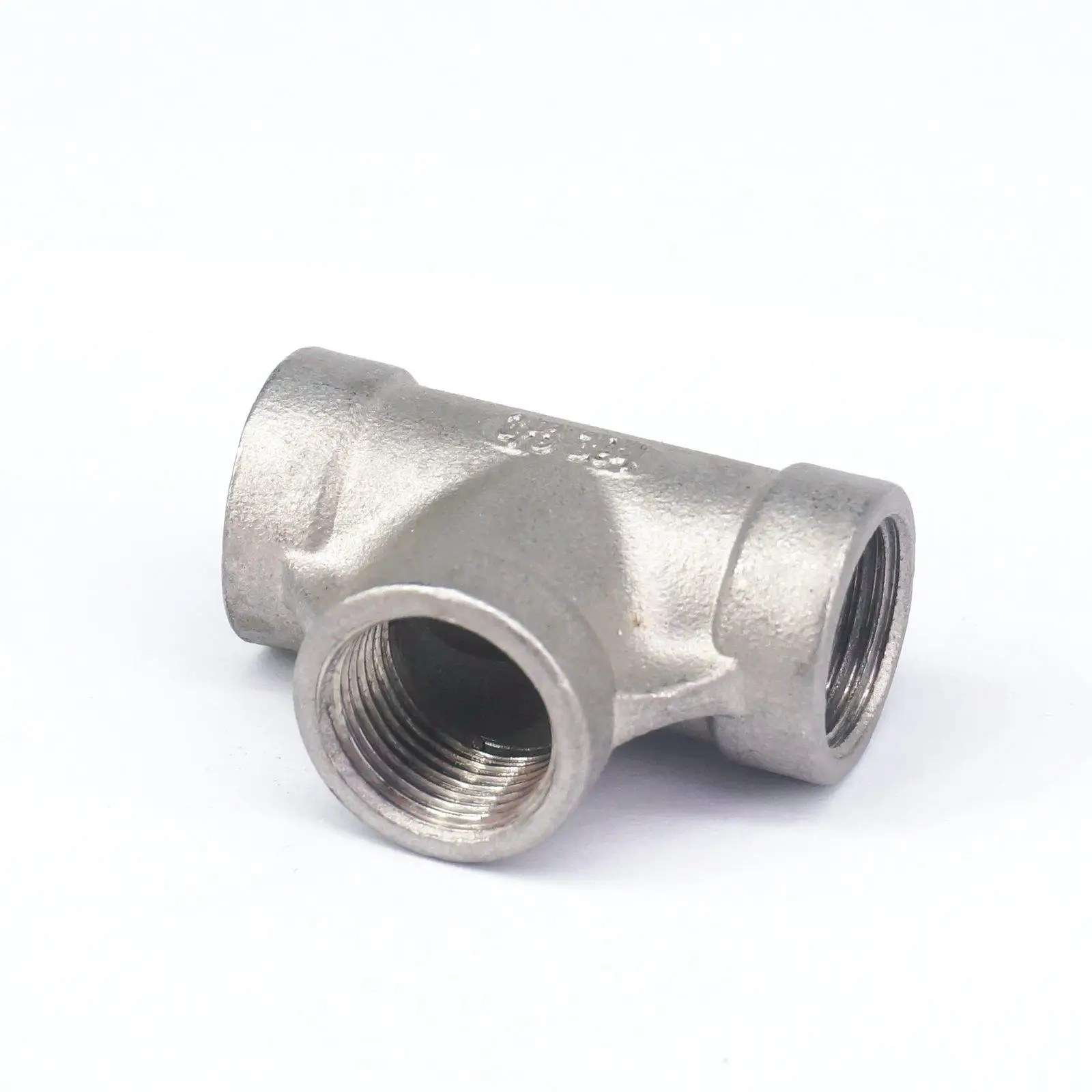 

3/8" BSP Equal Female Tee Thread 3 Way 304 Stainless Steel Pipe Fitting Connector Coupling for water air gas