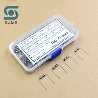 100PCS 3.6*10 3*10 4*11 F/T type Glass fuse Fast/Slow blow 250V 0.5A 1A 2A 3A 3.15A 4A 5A 6.3A 8A 10A With Legs 3.6x10 3x10 4x11