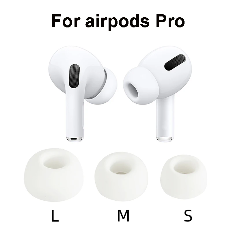 3 1 pairs Anti Slip Earbud Tips For Airpods Pro Silicone Cover Earphone Tips Noise Reduction Soundproof Earplug For AirPods 3