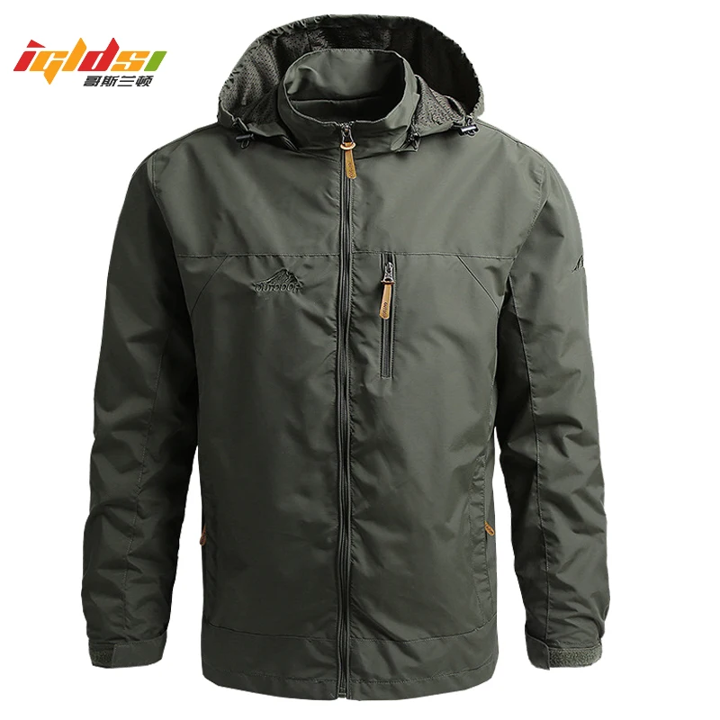 

Men's Spring Softshell Jacket Autumn Streetwear Tactical Bomber Windbreaker Jackets Male Hooded Hip-hop Pilot Windproof Coats