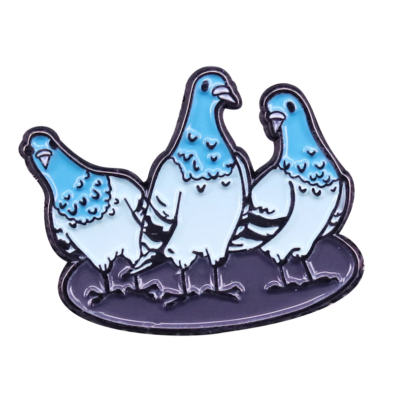 Wild pigeons badge show your support for these underappreciated charming and beautiful birds!