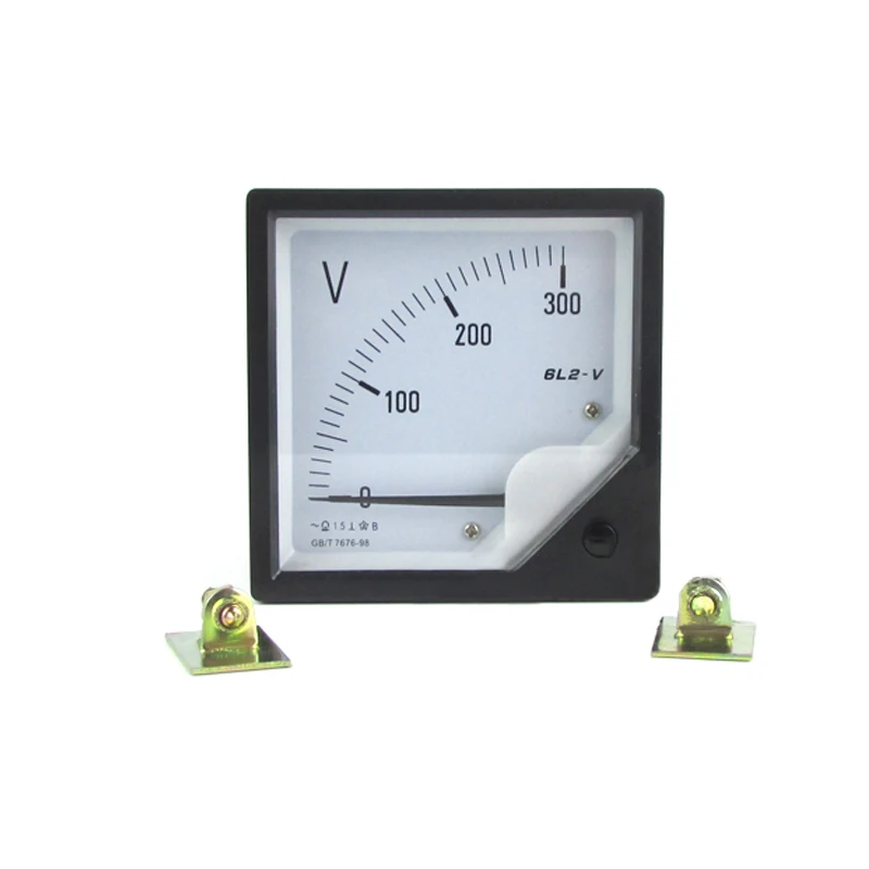 6L2-V AC Analog Voltmeter Head Panel Gauge 50V 100V 250V 300V 450V 500V 750V 10KV/100V 35KV/100V