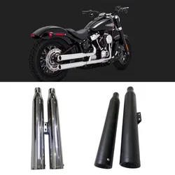 Motorcycle Exhaust Slip On For Harley Softail Fat Boy 2018-2023