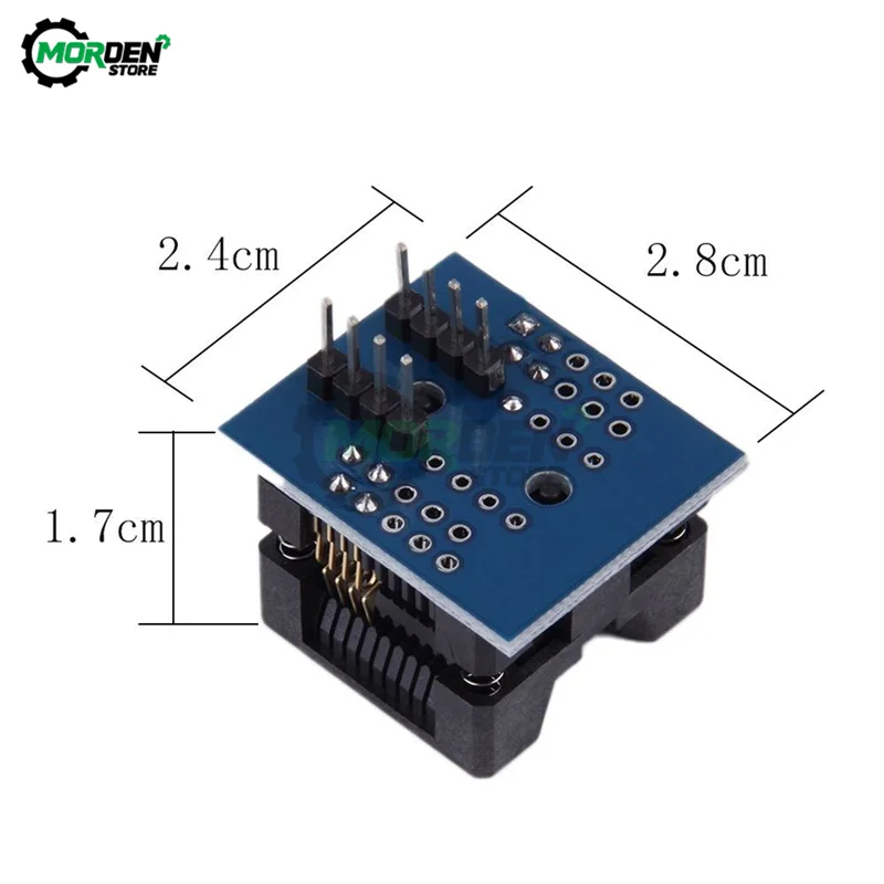 150mil 200mil SOIC8 SOP8 to DIP8 Dip-8 Wide-Body Narrow-Body Seat Wide Programmer Adapter Socket Green Blue