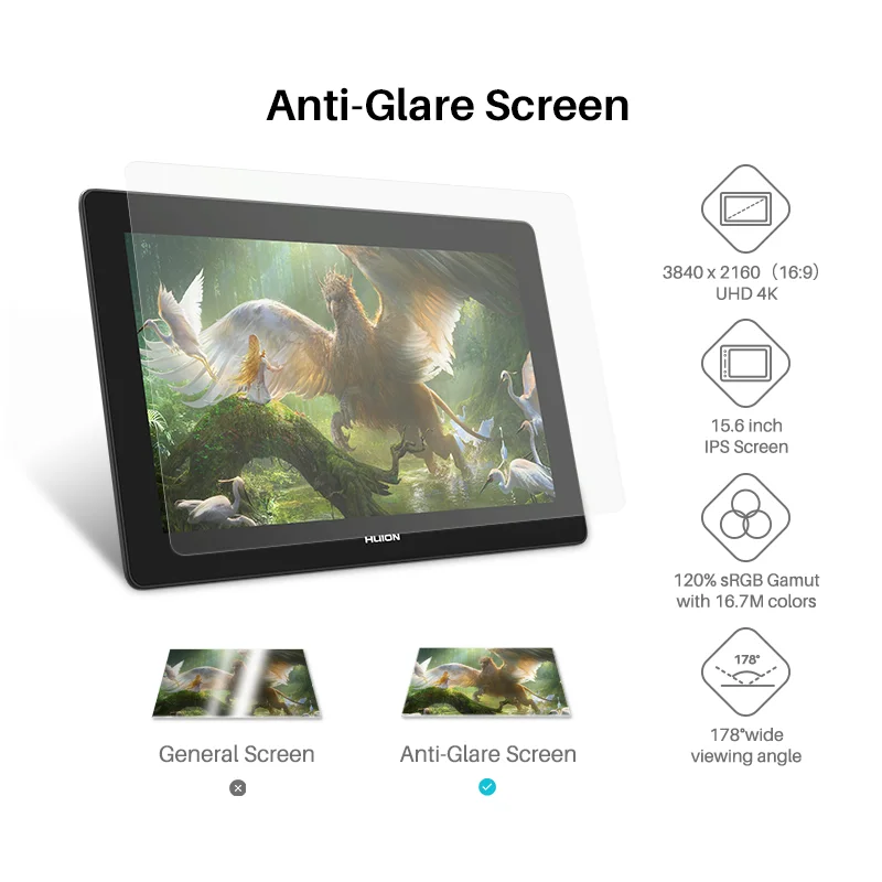 Huion Kamvas Pro 16 4K ペンディスプレイ