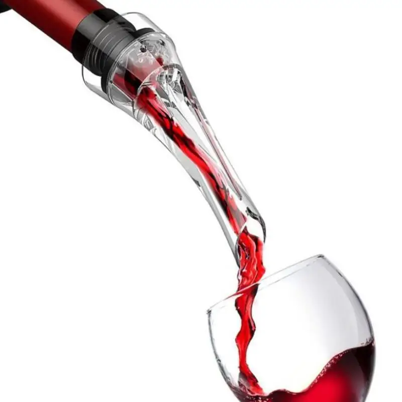 Home Kitchen Bar Tool Accessories Disposable Acrylic Aerating Wine Pourer Decanter Red Wine Bottle Aerator Decanter LX8340