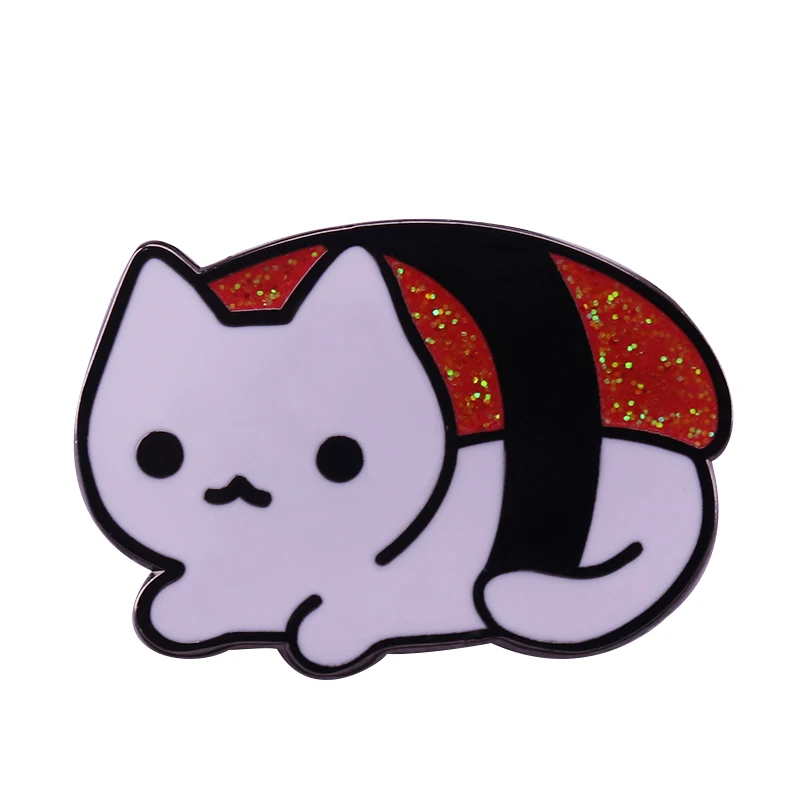 Cute Sushi Cat Enamel Pin Kitty and Japanese Food Lovers Great Addition