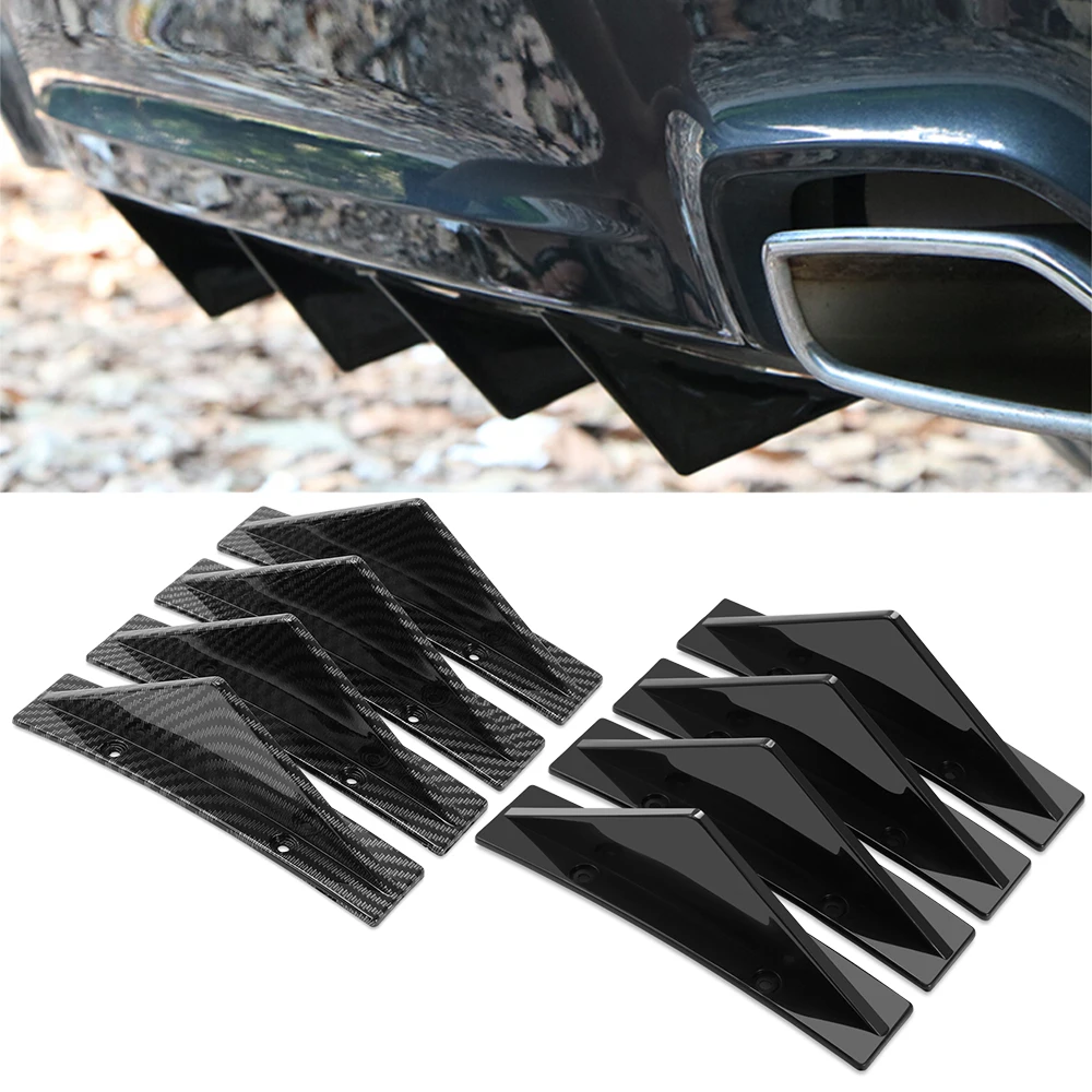 4PCS Car Rear Bumper Diffuser For seat leon 5f volkswagen golf 7 ford mondeo opel vectra c seat ibiza 6l renault