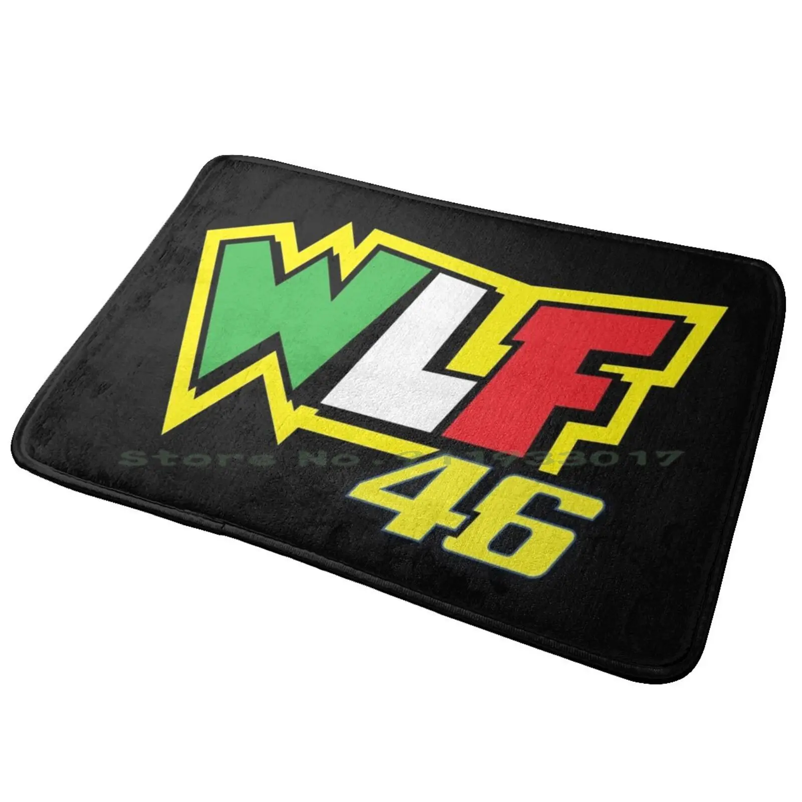 Wlf 46 Entrance Door Mat Bath Mat Rug Kyokushinkai Karate Martial Arts Japanese Shotokan Shitoryu Training Punch Strong Kickbox