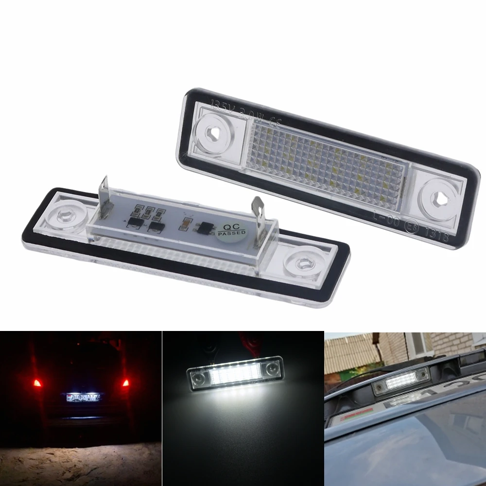 

2Pcs Led Number License Plate Light For Vauxhall Opel Corsa B Astra F Estate G Saloon Vectra B sedan Omega A86 B94 Zafira