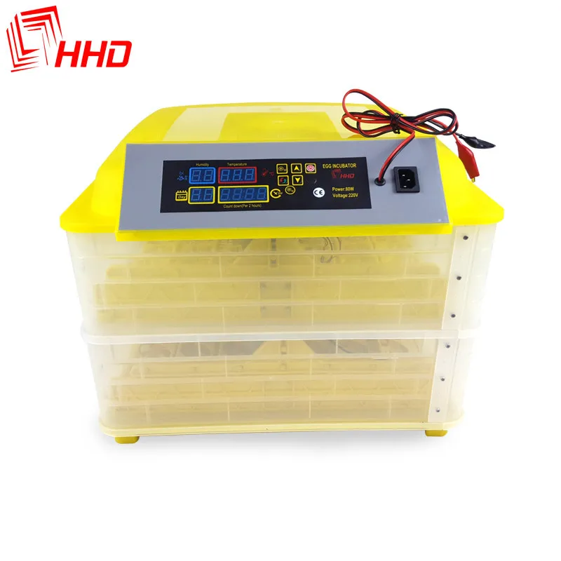 HHD Smart 112 Egg Incubator Chick Farm Hatchery Machine 12/220V Fully Automatic Temperature Control Quail Egg Incubator Brooder