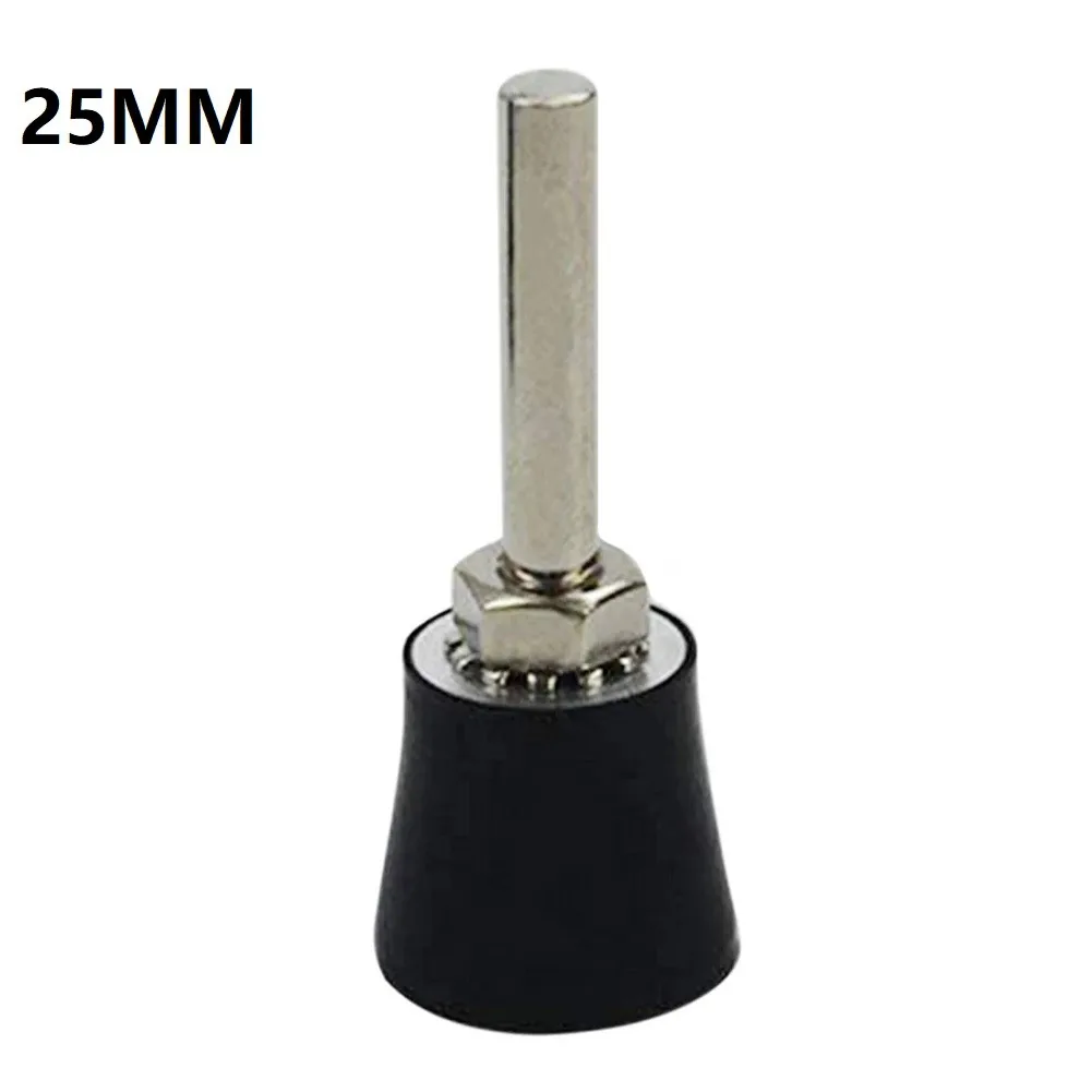 Sanding Disc Holder 25/50/75MM Black Holder Abrasive Tool 1/4inch Shank 1pc 20000 RPM Quick Replacement Rubber+Steel