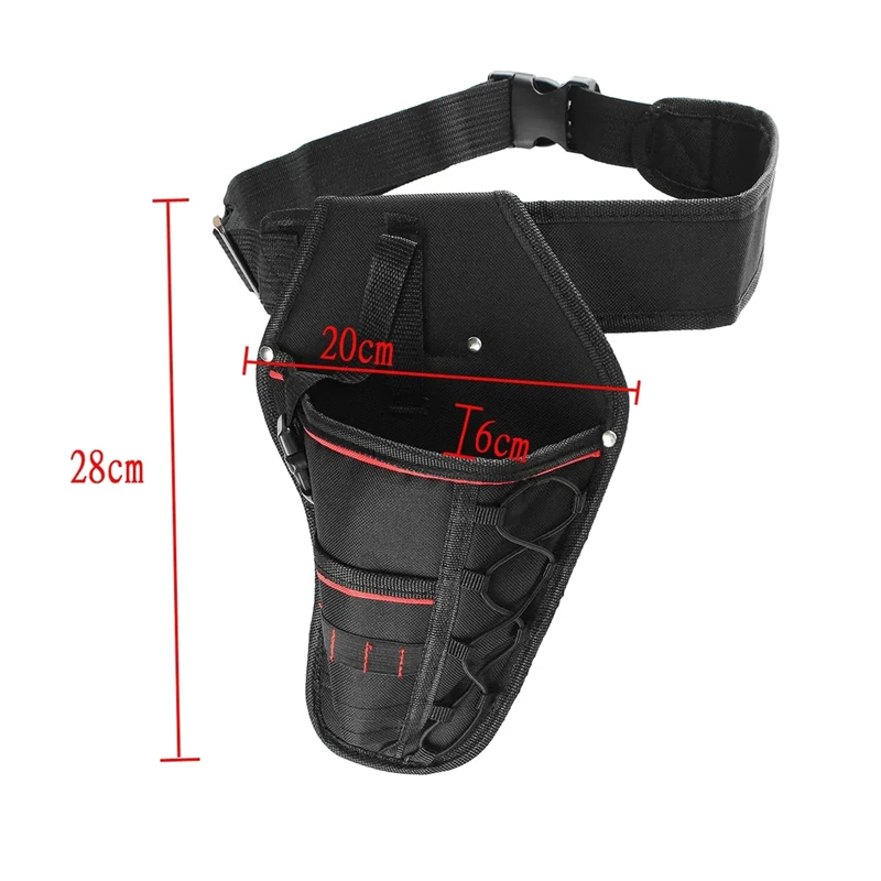 Waist Pockets Cordless Electronic Drill Holster Tool Belt Pouch Adjustable Belt Storage Bag Impact Wrench Tool Bag