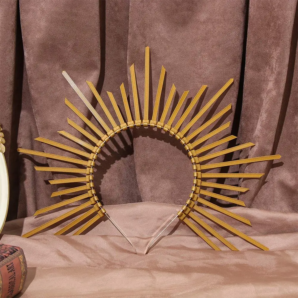 

Cosplay Zivyes Goddess Headdress Halo Gifts Headband Flower Crowns Gold Crown Halo Crown