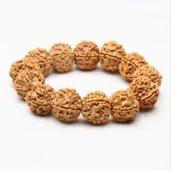 Five Heads Big Rudraksha Bodhi Beads Bracelets for Man Tibetan Buddhist Prayer Beads Hand Mala BRO853