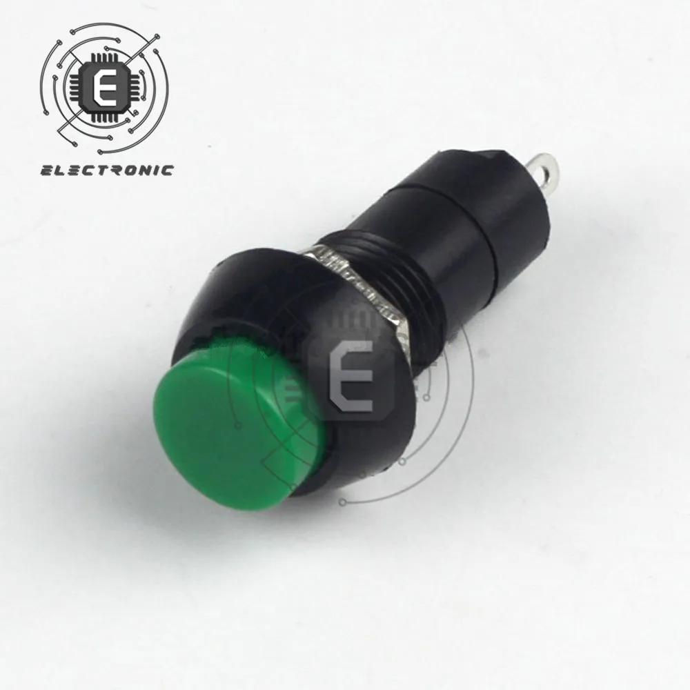 12mm 250V 3A Environmental Orotection Button Switch PBS-11B Without Self-Locking Open/Close Lock Available In Multiple Colors