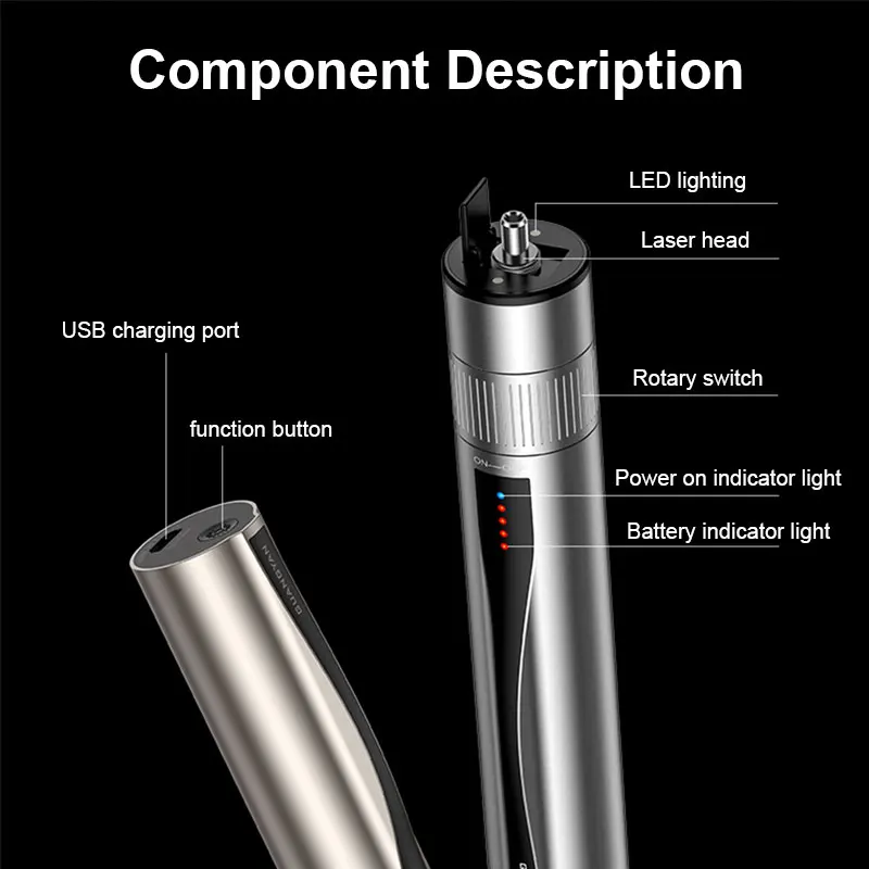 Rechargeable Red Light Pen Fiber Optic Cable Tester 5 15 20 30mw Lithium Battery Visual Fault Locator SC/FC/ST