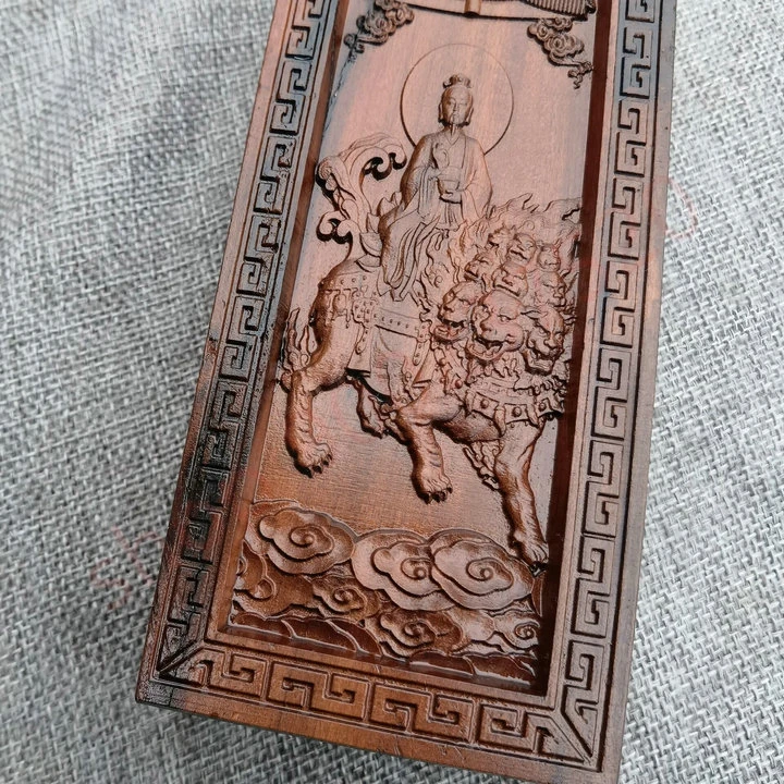 Taoist supplies, lightning date wood, relief, nine heads dragon lion, Taiyi rescue bitter celestial being token