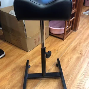 كرسي احترافي للمانيكير والباديكير ، دعم القدم الدوار ، للحمام وصالون التجميل ، أبيض وأسود أفضل 10 كرسي مانيكير وباديكير مبيعا - No9