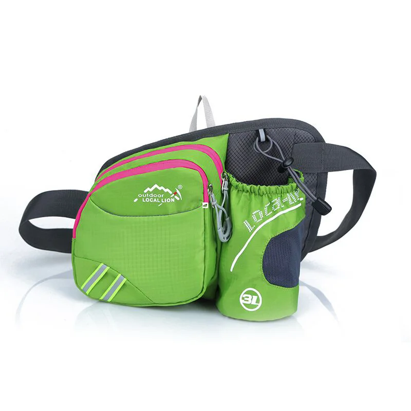 YoReAi Running Bag Waist Belt Pack Outdoor Marathon Gym Sport Fitness Water Bottle Pouch Fanny  Pack Riding Cycling Phone Pocket