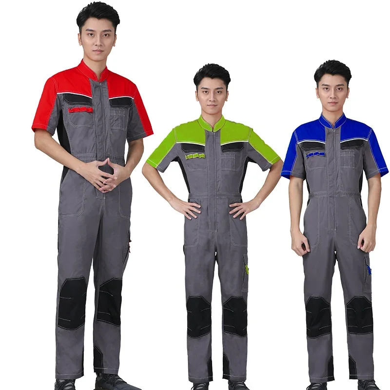 

Factory Work Clothing For Men Summer Working Overalls Work Wear Uniforms Fashion Tooling Coveralls Worker Repairman Jumpsuits