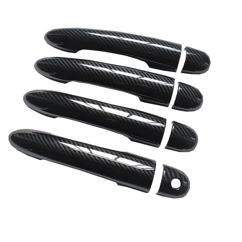 Door Handle Cover Trim Handles Covers for Renault Clio 3 Iii Mk3 Car Accessories Plastic Carbon Fiber