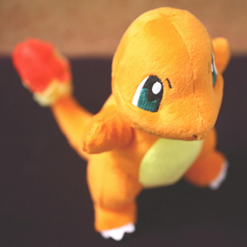 Takara Tomy-Pokémon Charmander Brinquedo Recheado Macio, Boneca de Pelúcia Anime Dragon Japão, Presente para Crianças