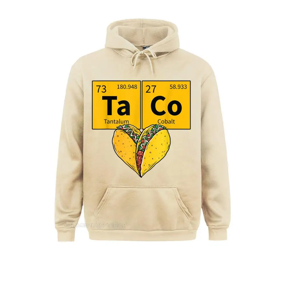 Taco Funny Food Periodic Table Element Humor Science Hoodie Design Hoodies For Women Summer Sweatshirts Street Clothes Popular