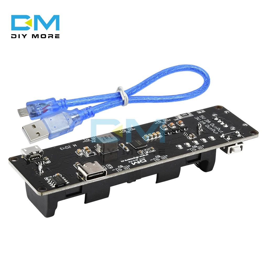 Imagem -05 - Lithium Battery Shield v3 Titular Caixa Arduino Raspberry pi Celular com Cabo Kit Faça Você Mesmo Esp32 Esp32s 18650 3v 5v