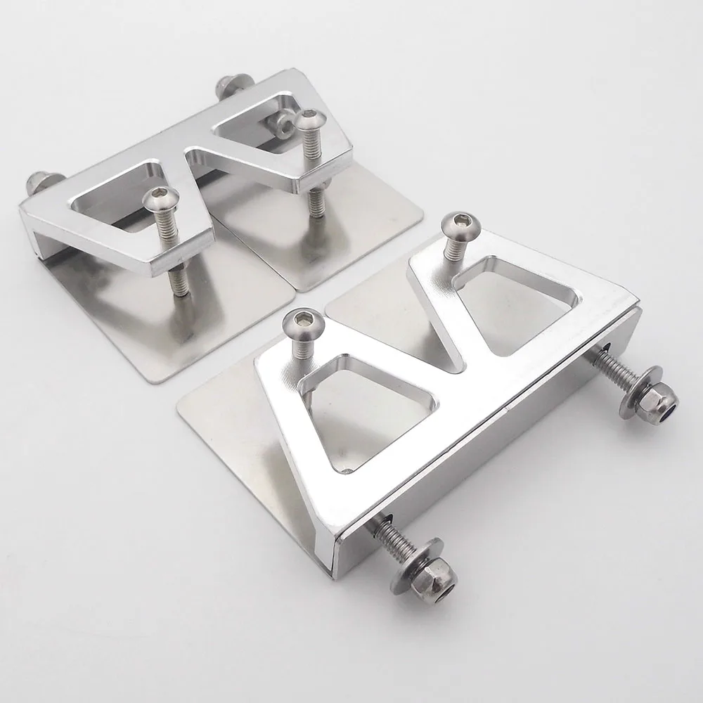 1Pair RC Boat Trim Tabs  Balance Plate 76mm*49mm Trim Flaps for 90-130cm RC Electric Gas Nitro Boat Speed MONO Vee Oval