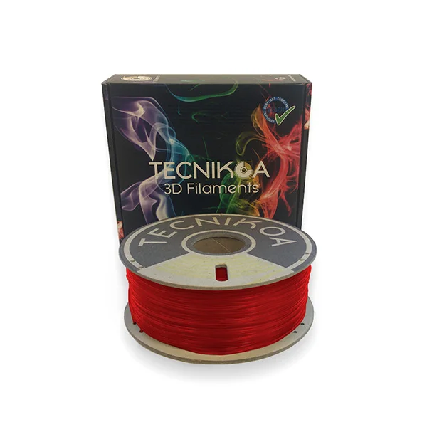 4D TPU Flexible Filament®For 3D printer brand Tecnikoa with wild strawberry Aroma 1,75mm 250 gr made in Spain