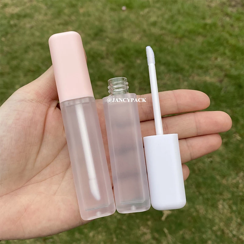 6 ml lipgloss lege plastic buizen hervulbare flessen lip glazuur container monsterflesjes roze witte verpakking flessen